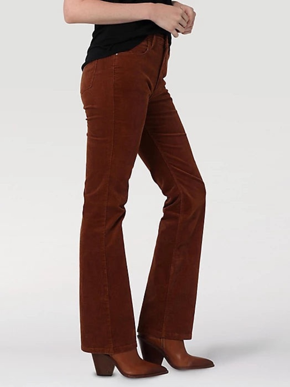 Wrangler High Rise Fierce Flare Corduroy Jeans Brown Size 6